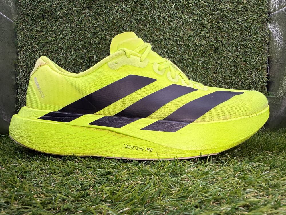 Adidas Adizero Evo SL JR3416 Athletic Sneaker Men's 9.5 Green Mesh Gym Training